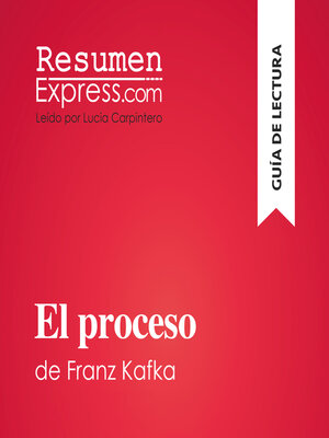 cover image of El proceso de Franz Kafka (Guía de lectura)